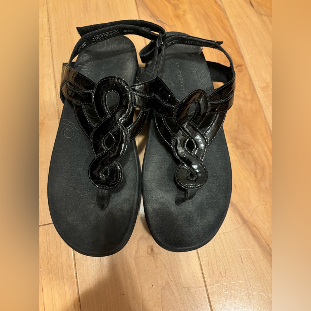 Rockport Women's Black Strappy Sandals
